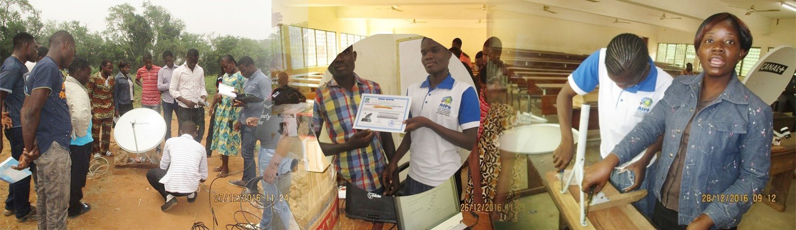 Formation en antenne parabolique